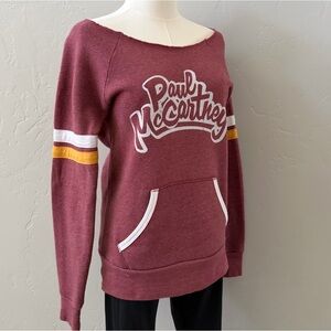 Paul McCartney Band Sweatshirt Alternative Apparel Varsity Stripe Size M